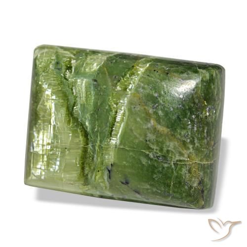 25,23 ctw natürlicher grüner Opal, Baguette, Lichtundurchlässig