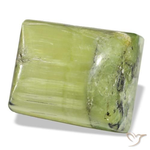 28,65 ctw natürlicher grüner Opal, Baguette, Lichtundurchlässig