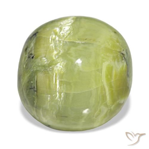 10,64 ctw natürlicher grüner Opal, Kissenschliff, Lichtundurchlässig