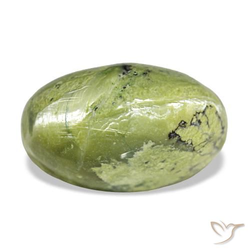 7,14 ctw natürlicher grüner Opal, Oval Schliff, Lichtundurchlässig