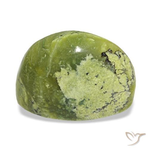 7,14 ctw natürlicher grüner Opal, Oval Schliff, Lichtundurchlässig