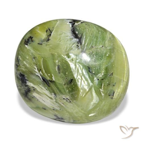 17,19 ctw natürlicher grüner Opal, Oval Schliff, Lichtundurchlässig