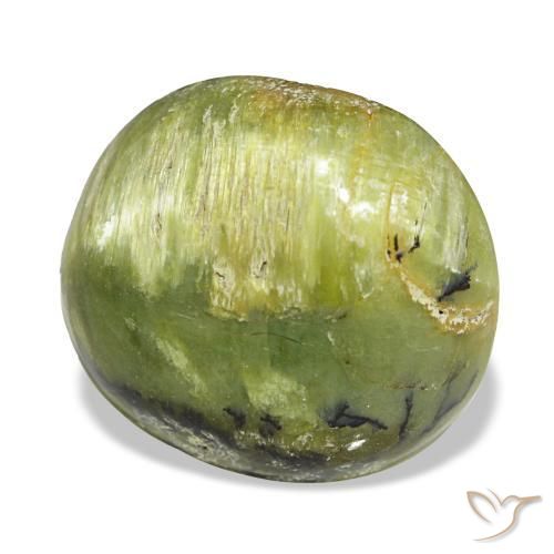 5,75 ctw natürlicher grüner Opal, Oval Schliff, Lichtundurchlässig
