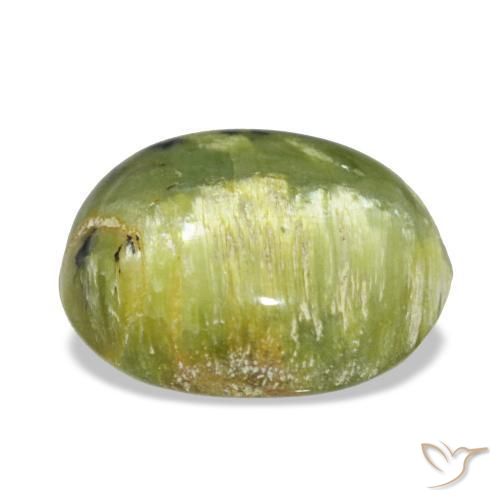 5,75 ctw natürlicher grüner Opal, Oval Schliff, Lichtundurchlässig