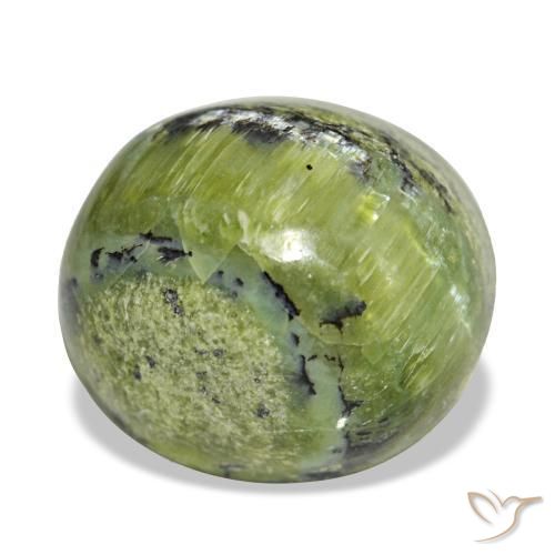 6,61 ctw natürlicher grüner Opal, Oval Schliff, Lichtundurchlässig