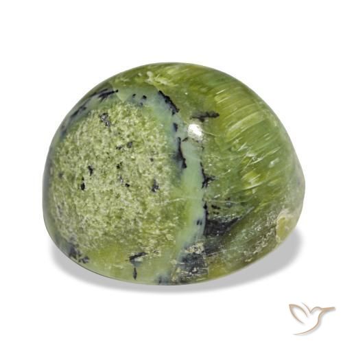 6,61 ctw natürlicher grüner Opal, Oval Schliff, Lichtundurchlässig