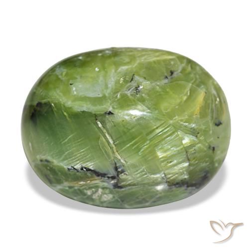 14,55 ctw natürlicher grüner Opal, Oval Schliff, Lichtundurchlässig