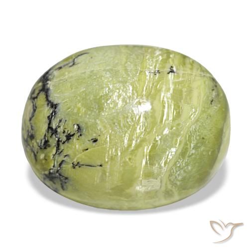 19,72 ctw natürlicher grüner Opal, Oval Schliff, Lichtundurchlässig