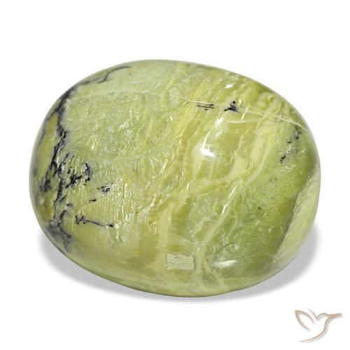 19,72 ctw natürlicher grüner Opal, Oval Schliff, Lichtundurchlässig