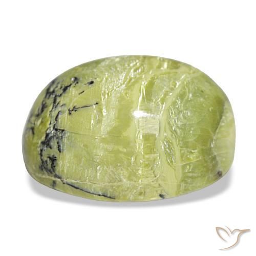 19,72 ctw natürlicher grüner Opal, Oval Schliff, Lichtundurchlässig