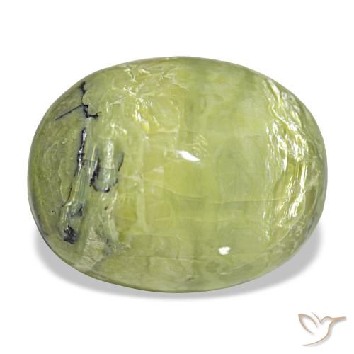 14,90 ctw natürlicher grüner Opal, Oval Schliff, Lichtundurchlässig