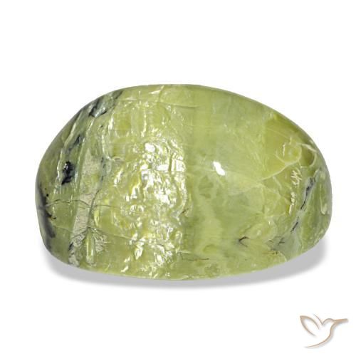 14,90 ctw natürlicher grüner Opal, Oval Schliff, Lichtundurchlässig