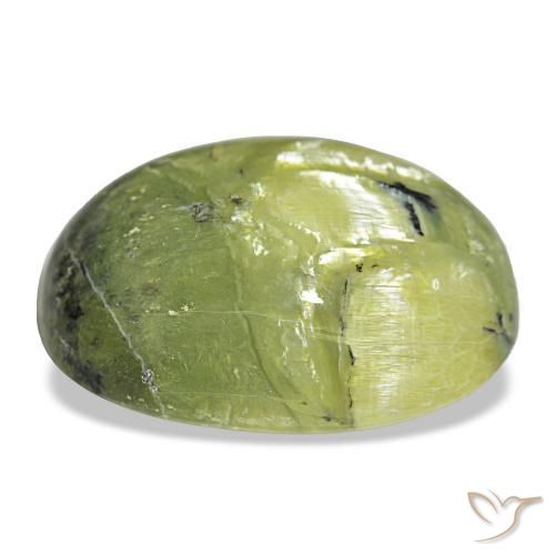 21,92 ctw natürlicher grüner Opal, Oval Schliff, Lichtundurchlässig