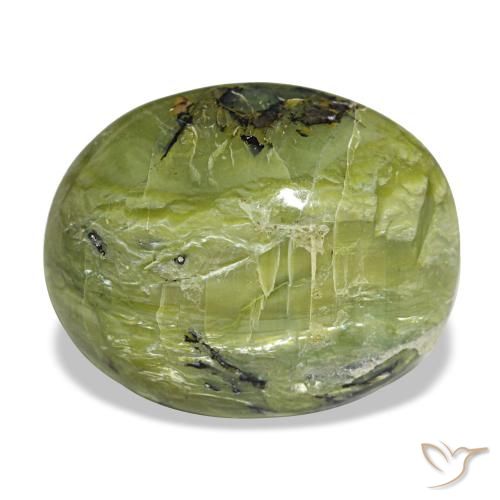 11,26 ctw natürlicher grüner Opal, Oval Schliff, Lichtundurchlässig