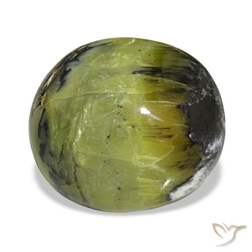7,49 ctw natürlicher grüner Opal, Oval Schliff, Lichtundurchlässig