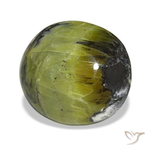 7,49 ctw natürlicher grüner Opal, Oval Schliff, Lichtundurchlässig