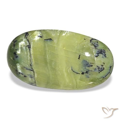 15,49 ctw natürlicher grüner Opal, Oval Schliff, Lichtundurchlässig