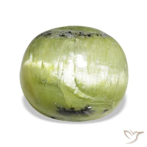 3,75 ctw natürlicher grüner Opal, Oval Schliff, Lichtundurchlässig