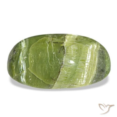 16,99 ctw natürlicher grüner Opal, Oval Schliff, Lichtundurchlässig