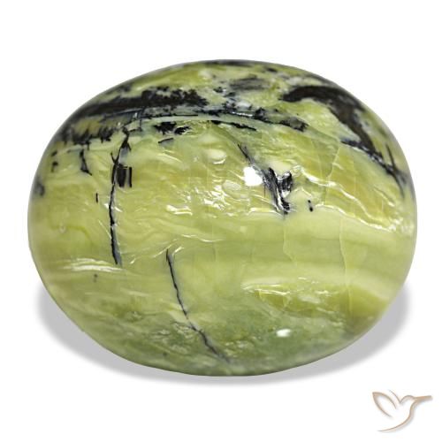 24.01ct Grüner Opal, Oval, Lichtundurchlässig