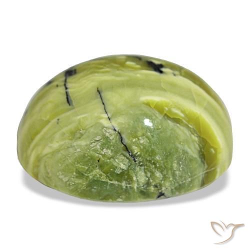 24,01 ctw natürlicher grüner Opal, Oval Schliff, Lichtundurchlässig