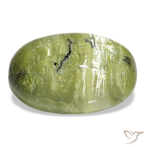 8,46 ctw natürlicher grüner Opal, Oval Schliff, Lichtundurchlässig
