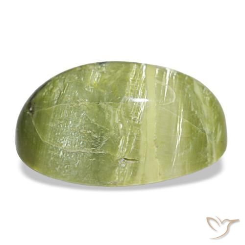 8,46 ctw natürlicher grüner Opal, Oval Schliff, Lichtundurchlässig