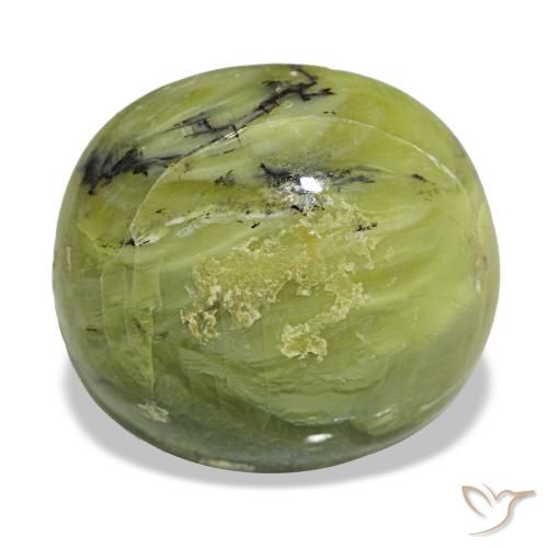 6,63 ctw natürlicher grüner Opal, Oval Schliff, Lichtundurchlässig