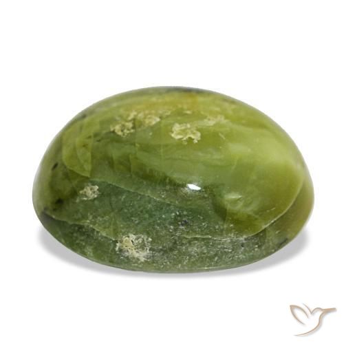 6,63 ctw natürlicher grüner Opal, Oval Schliff, Lichtundurchlässig