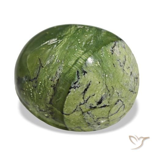 11,27 ctw natürlicher grüner Opal, Oval Schliff, Lichtundurchlässig