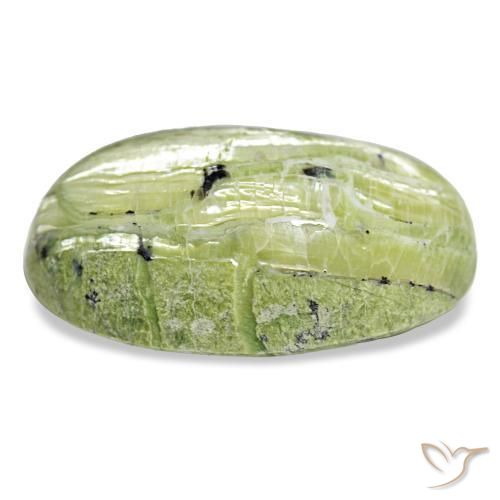 21,88 ctw natürlicher grüner Opal, Oval Schliff, Lichtundurchlässig
