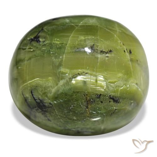 38.09ct Grüner Opal, Oval, Lichtundurchlässig