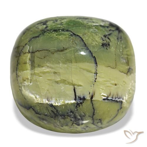 28.96ct Grüner Opal, Kissen, Lichtundurchlässig