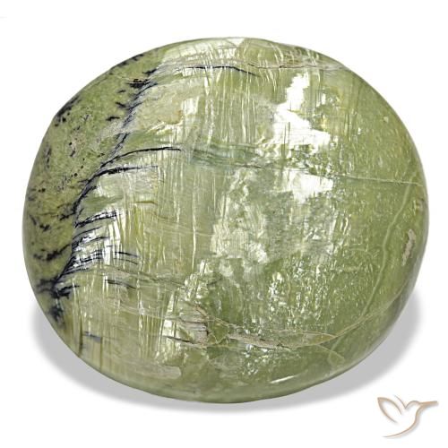 25.90ct Grüner Opal, Kissen, Lichtundurchlässig