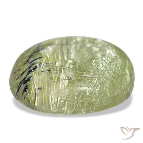 25,90 ctw natürlicher grüner Opal, Kissenschliff, Lichtundurchlässig