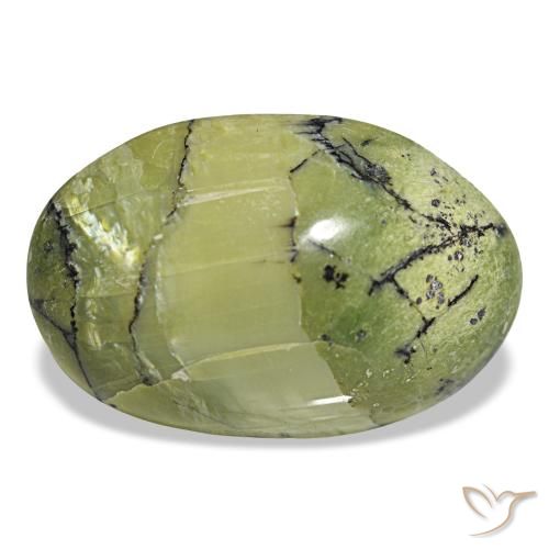 10,18 ctw natürlicher grüner Opal, Oval Schliff, Lichtundurchlässig