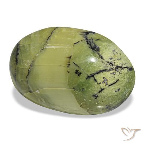 10,18 ctw natürlicher grüner Opal, Oval Schliff, Lichtundurchlässig