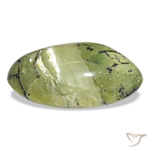10,18 ctw natürlicher grüner Opal, Oval Schliff, Lichtundurchlässig