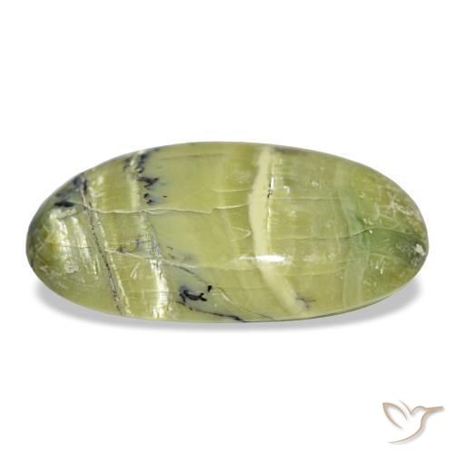 7,08 ctw natürlicher grüner Opal, Oval Schliff, Lichtundurchlässig