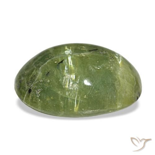 3,42 ctw natürlicher grüner Opal, Oval Schliff, Lichtundurchlässig