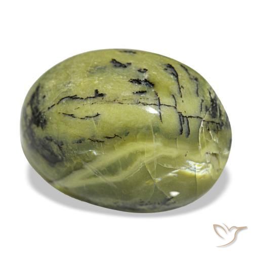 5,74 ctw natürlicher grüner Opal, Oval Schliff, Lichtundurchlässig