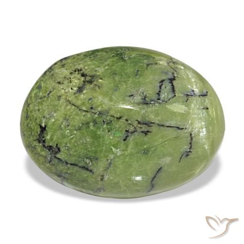 5.72ct Grüner Opal, Oval, Lichtundurchlässig