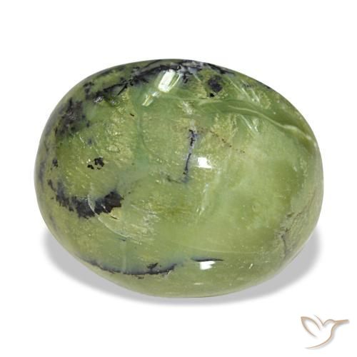6,32 ctw natürlicher grüner Opal, Oval Schliff, Lichtundurchlässig