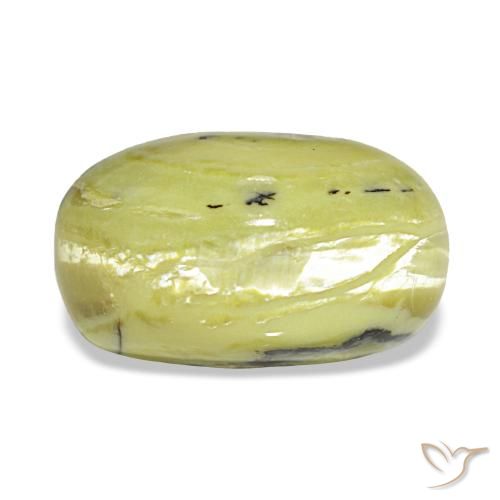 3,73 ctw natürlicher grüner Opal, Oval Schliff, Lichtundurchlässig