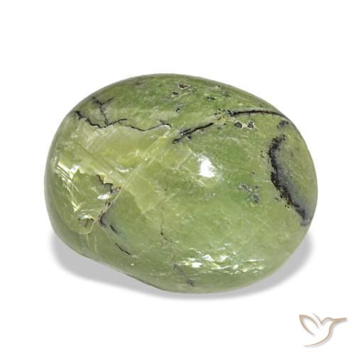 5,40 ctw natürlicher grüner Opal, Oval Schliff, Lichtundurchlässig