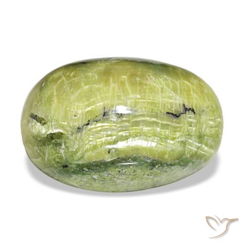 12,02 ctw natürlicher grüner Opal, Oval Schliff, Lichtundurchlässig