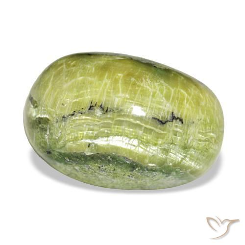 12,02 ctw natürlicher grüner Opal, Oval Schliff, Lichtundurchlässig