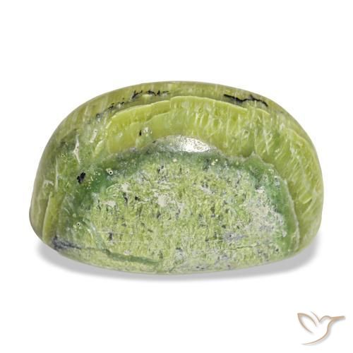 12,02 ctw natürlicher grüner Opal, Oval Schliff, Lichtundurchlässig