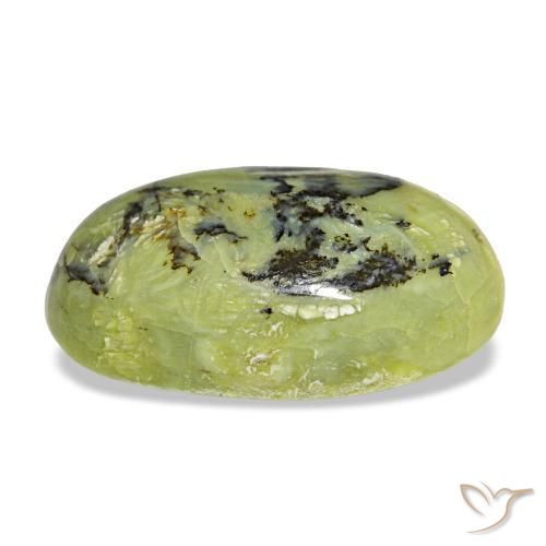 9,57 ctw natürlicher grüner Opal, Oval Schliff, Lichtundurchlässig