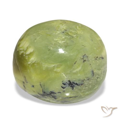 8,01 ctw natürlicher grüner Opal, Oval Schliff, Lichtundurchlässig